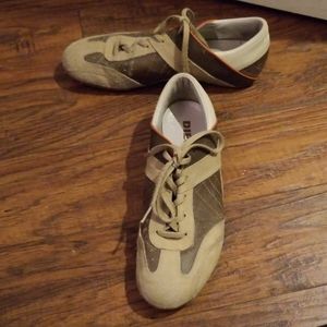 Women's Diesel leather Sneakers size 10
